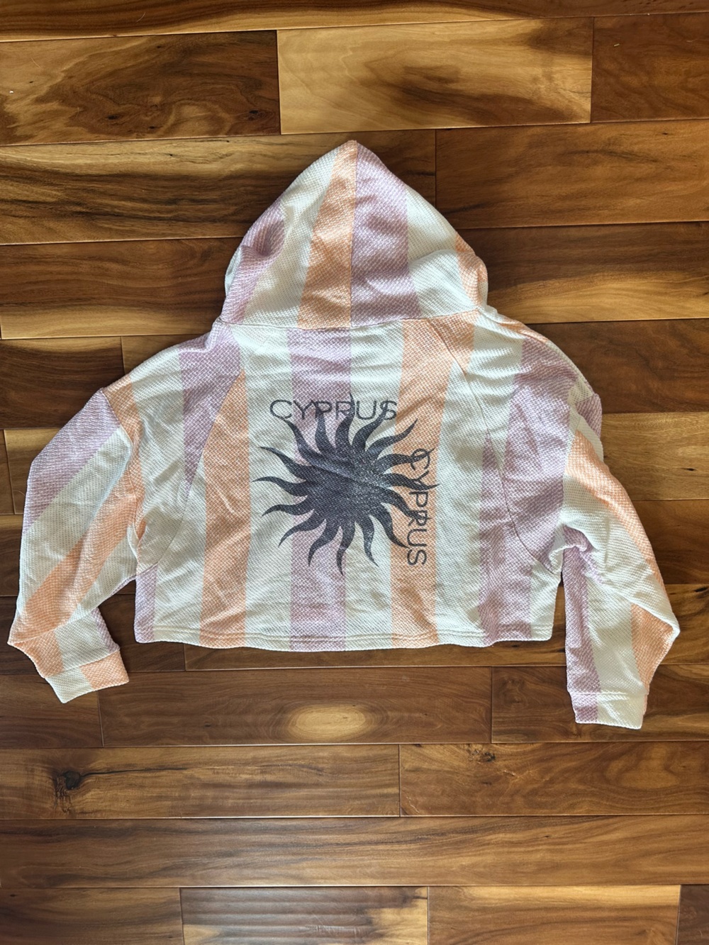 Out From Under High Tide Oversized Crop Hoodie Sweatshirt size Medium - Picture 4 of 6